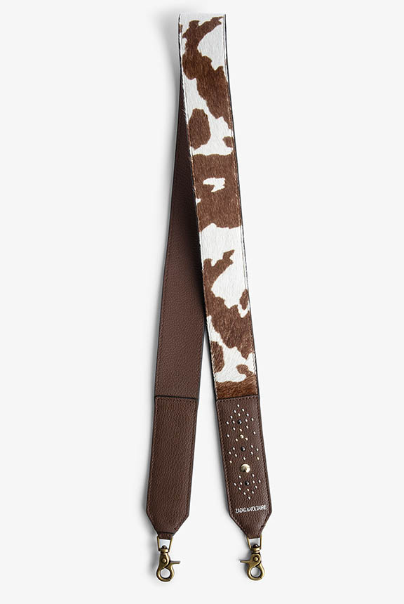 STRAP COWSKIN WITH PONY EFFECT