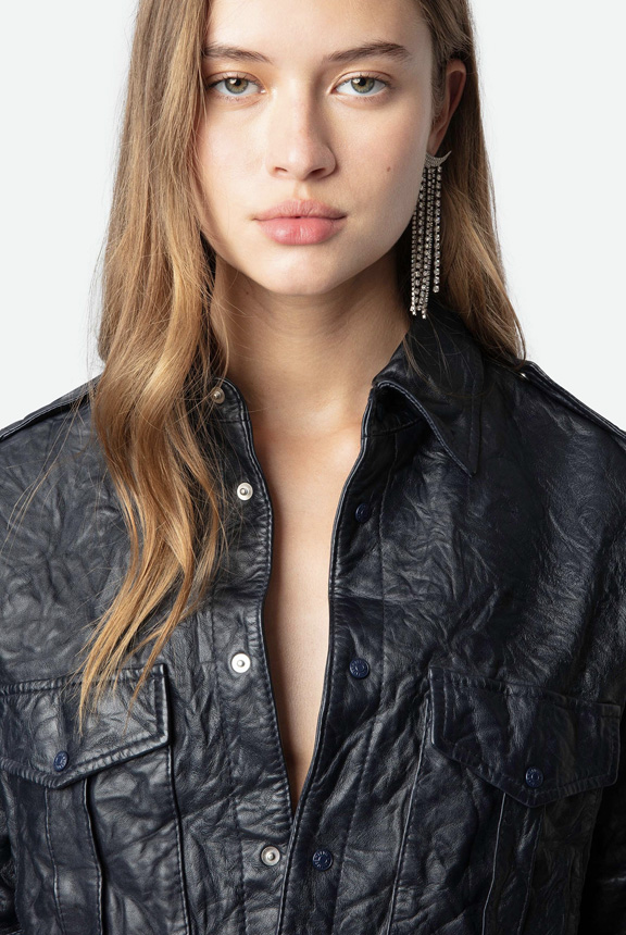 TASKA CUIR FROISSE