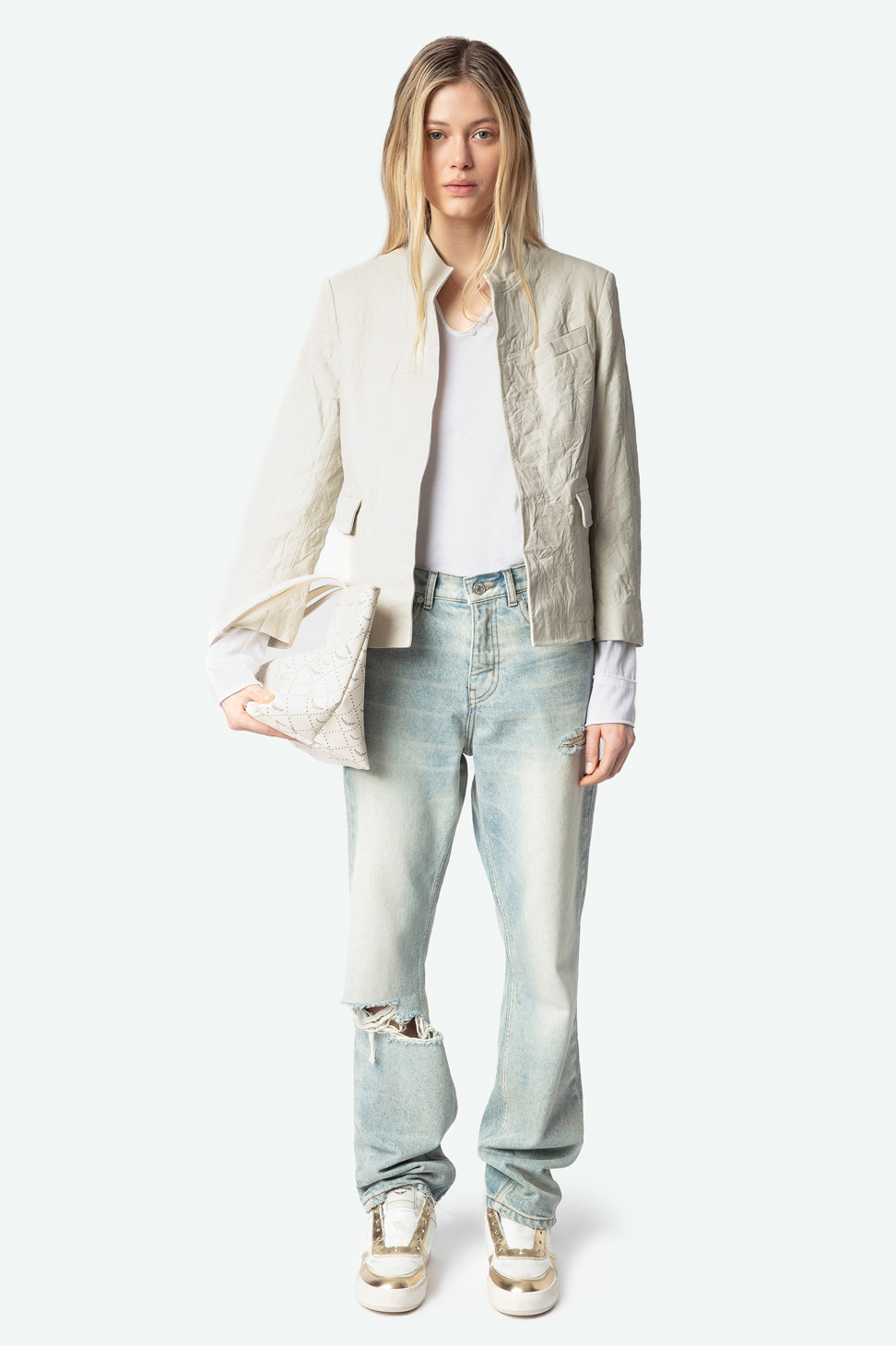 VERYN CUIR FROISSE