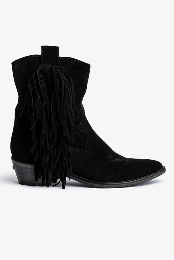 PILAR HIGH SUEDE + STRAP FRING