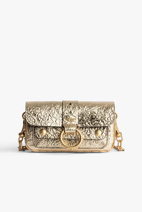 KATE WALLET WRINKLED METAL