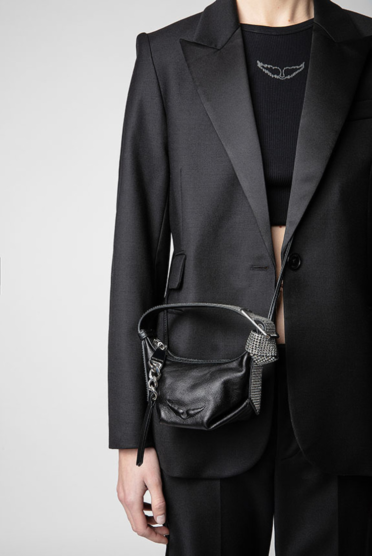 LE CECILIA MINI LEATHER WITH V